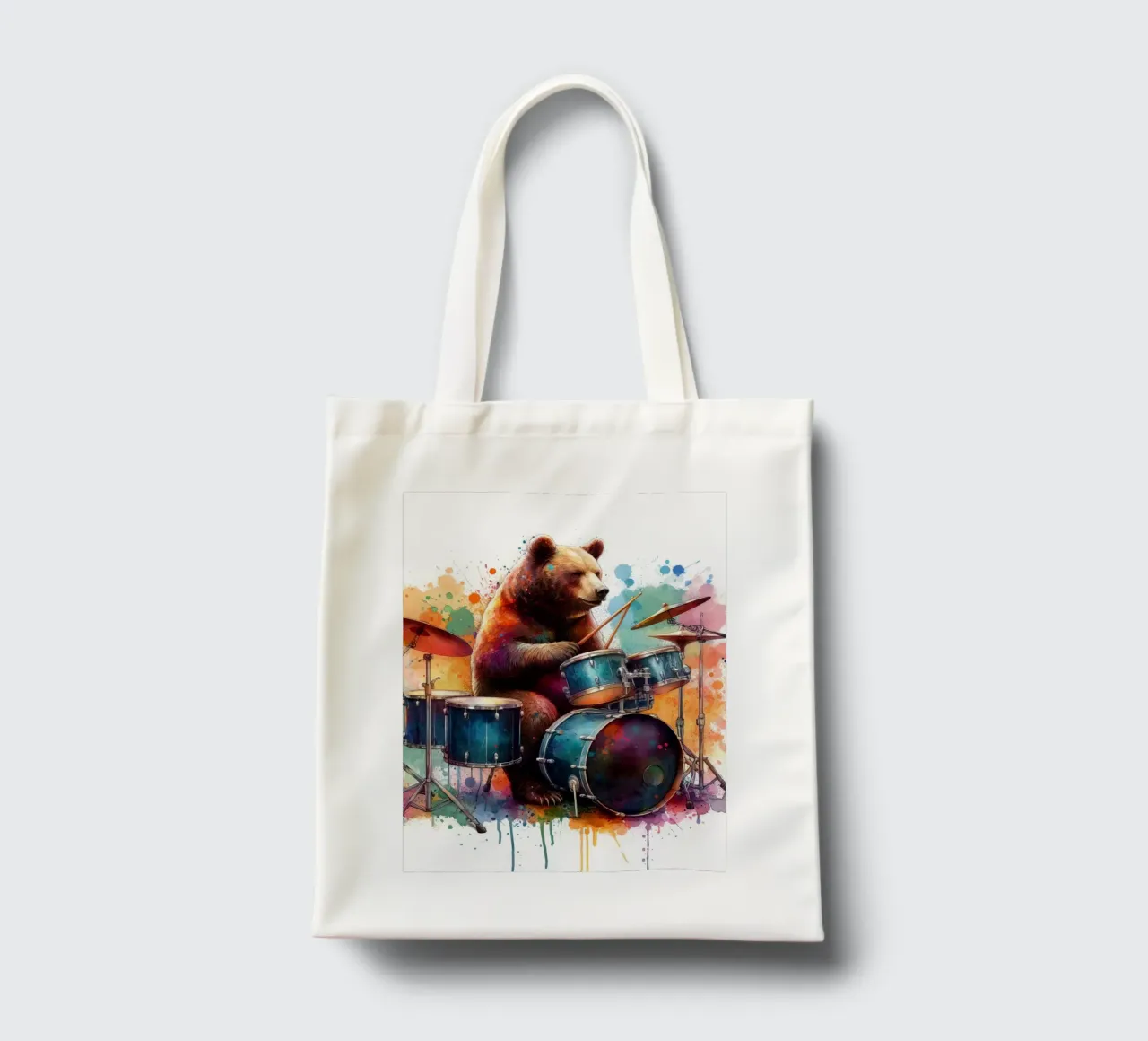 Orso in concerto borsa in juta da 🎁 ARTVI-SHOP
