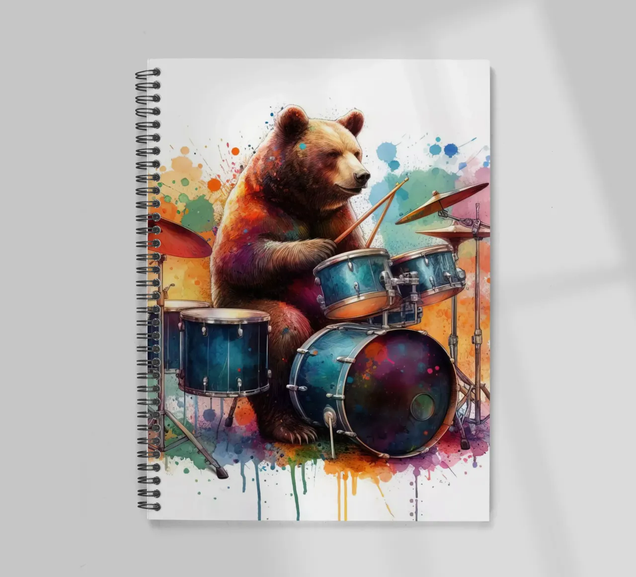 Bear in concert spiral notebook by 🎁 ARTVI-SHOP