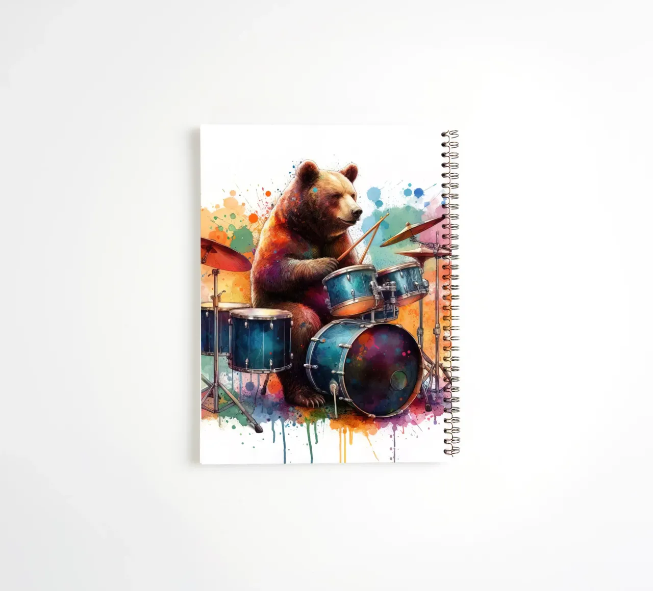 Bear in concert spiral notebook by 🎁 ARTVI-SHOP