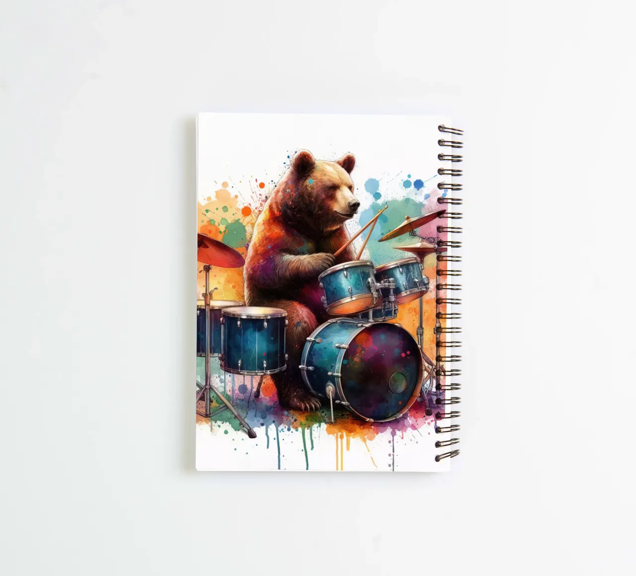Bear in concert spiral notebook by 🎁 ARTVI-SHOP