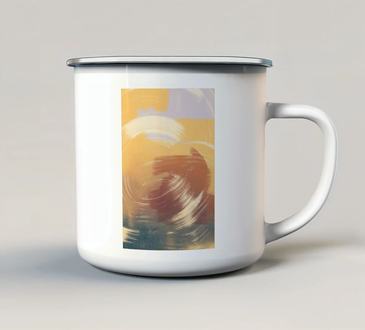 Un sognatore tazza in smalto da Artascy Art