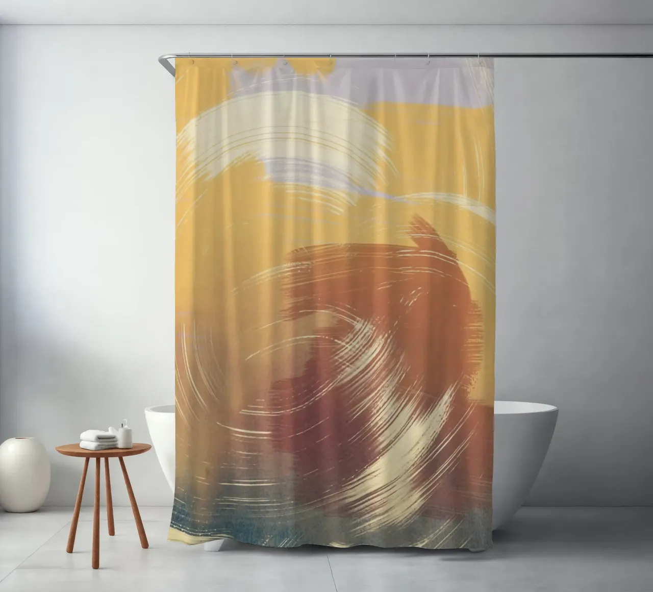 A Dreamer shower curtain by Artascy Art