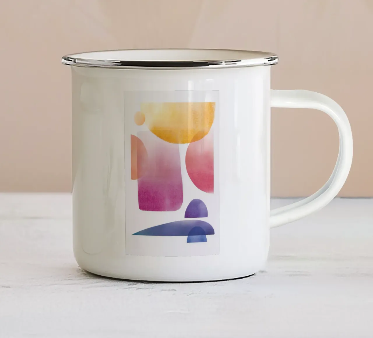 Infanzia 01 tazza in smalto da Artascy Art
