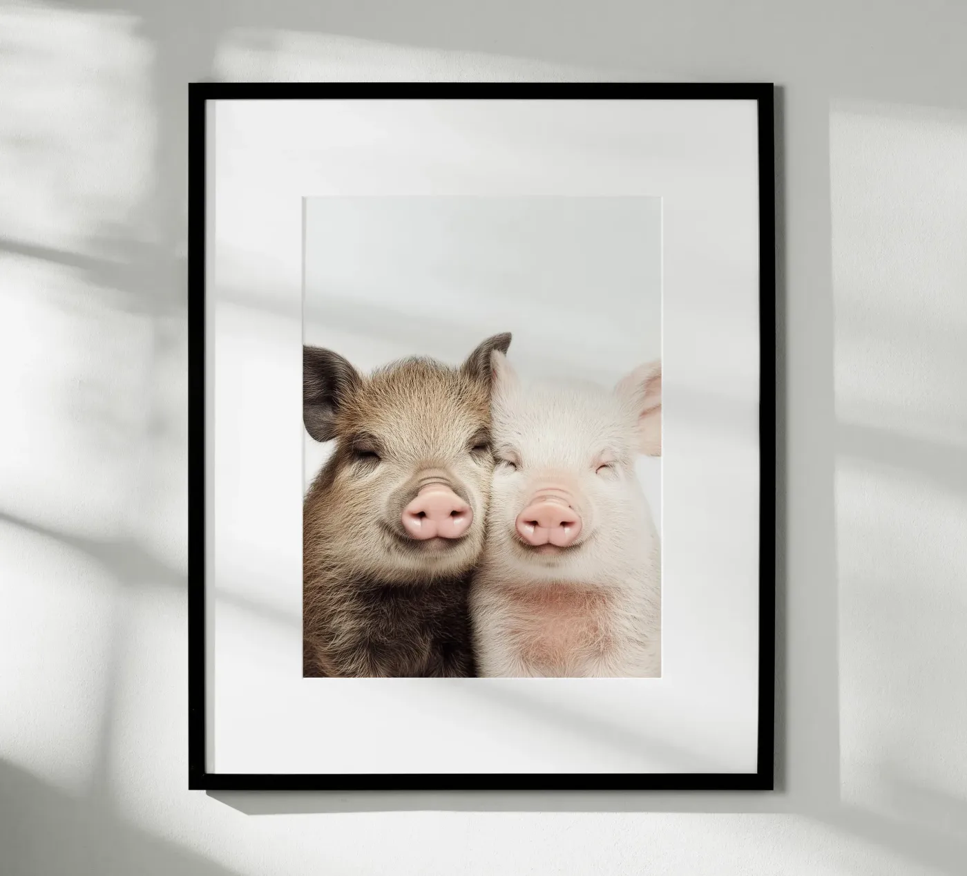 Cuddling Piglets poster by Alva Studio