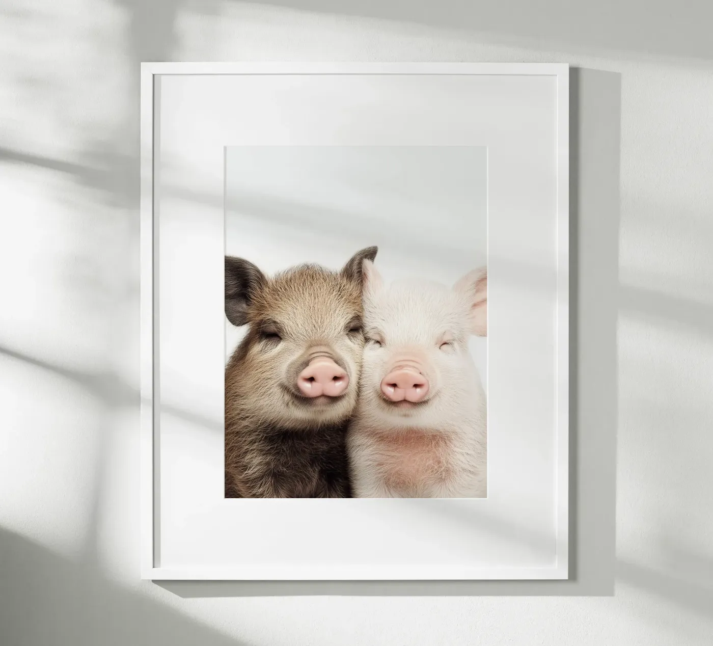 Cuddling Piglets poster by Alva Studio
