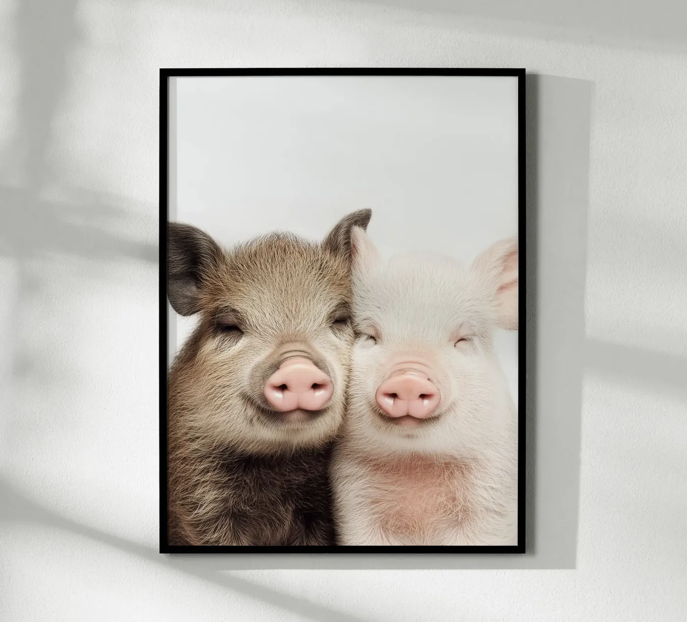 Cuddling Piglets poster by Alva Studio
