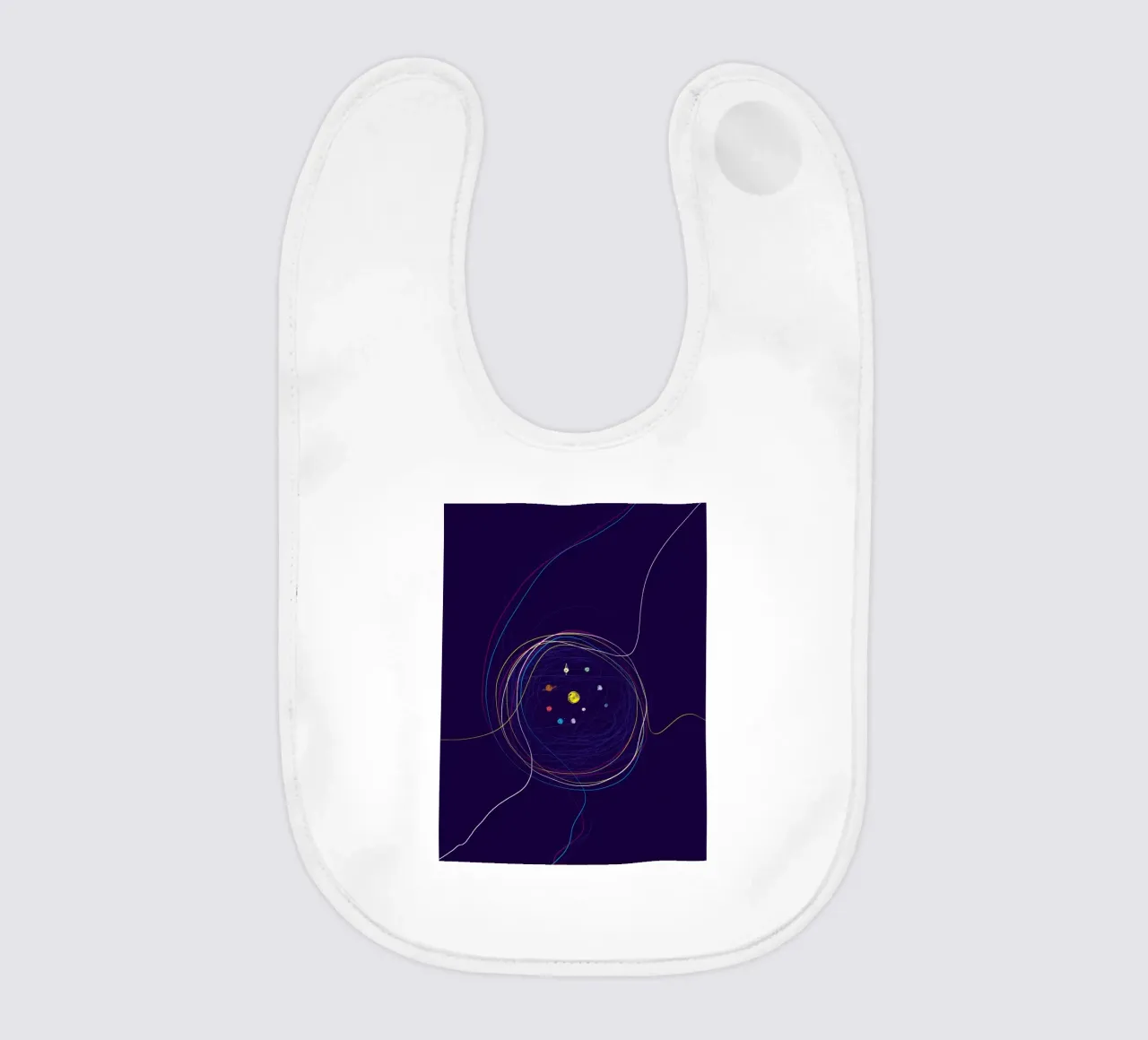 Organic Circle baby bib by Artascy Art