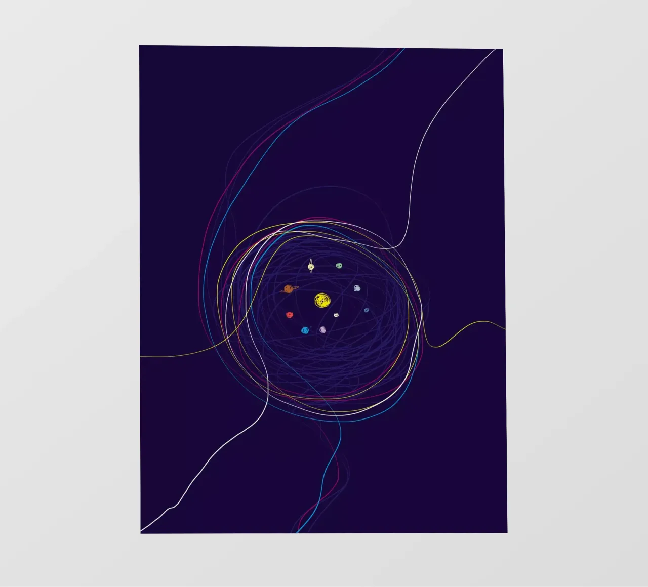 Organic Circle backlit film by Artascy Art