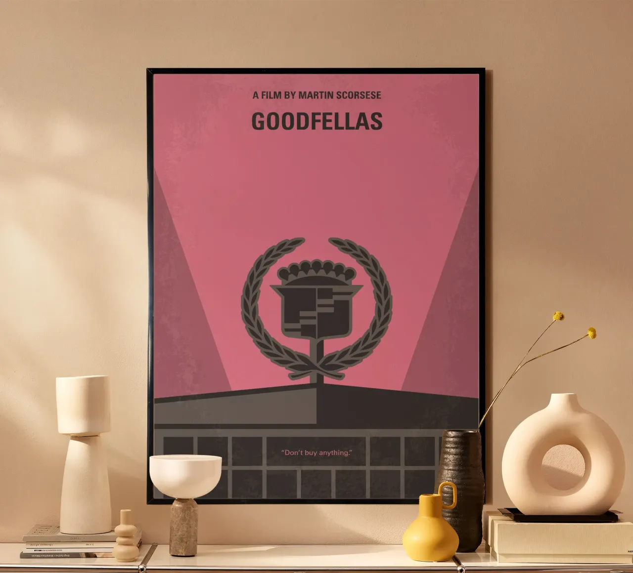 No549 My Goodfellas minimal movie poster poster con telaio in plastica da Chungkong