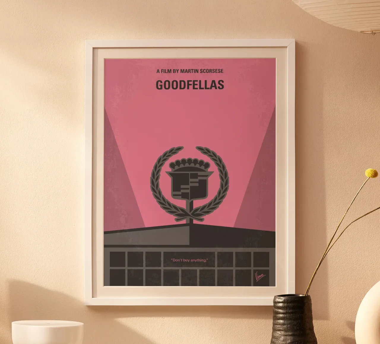 No549 My Goodfellas minimal movie poster poster con telaio in plastica da Chungkong
