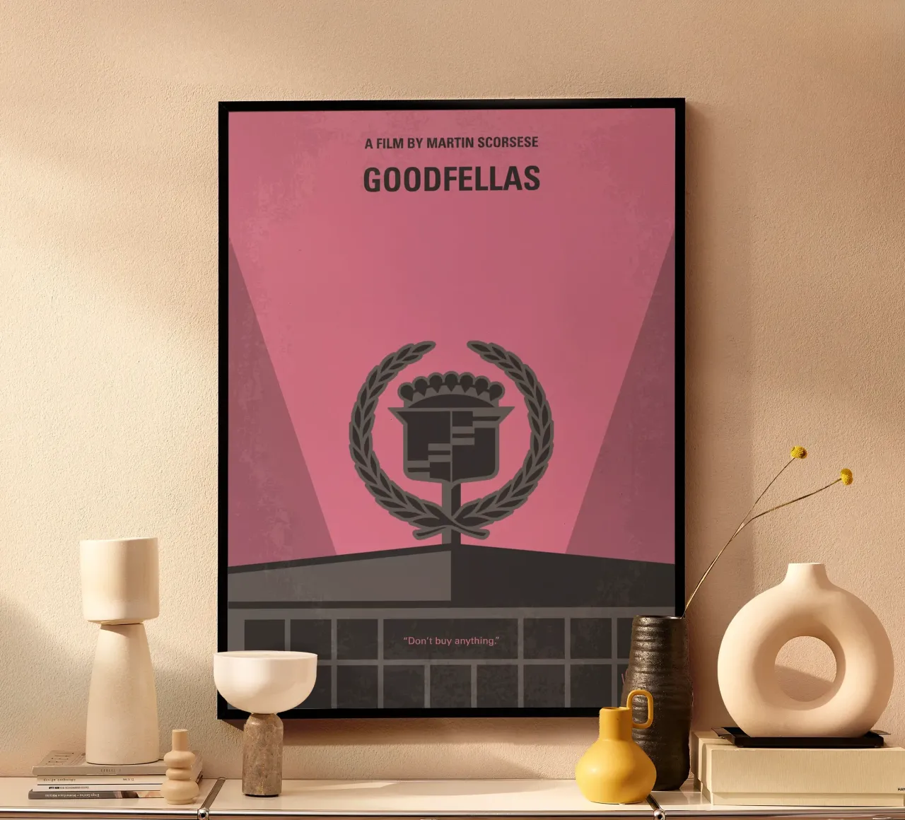 No549 My Goodfellas minimal movie poster poster con telaio in plastica da Chungkong