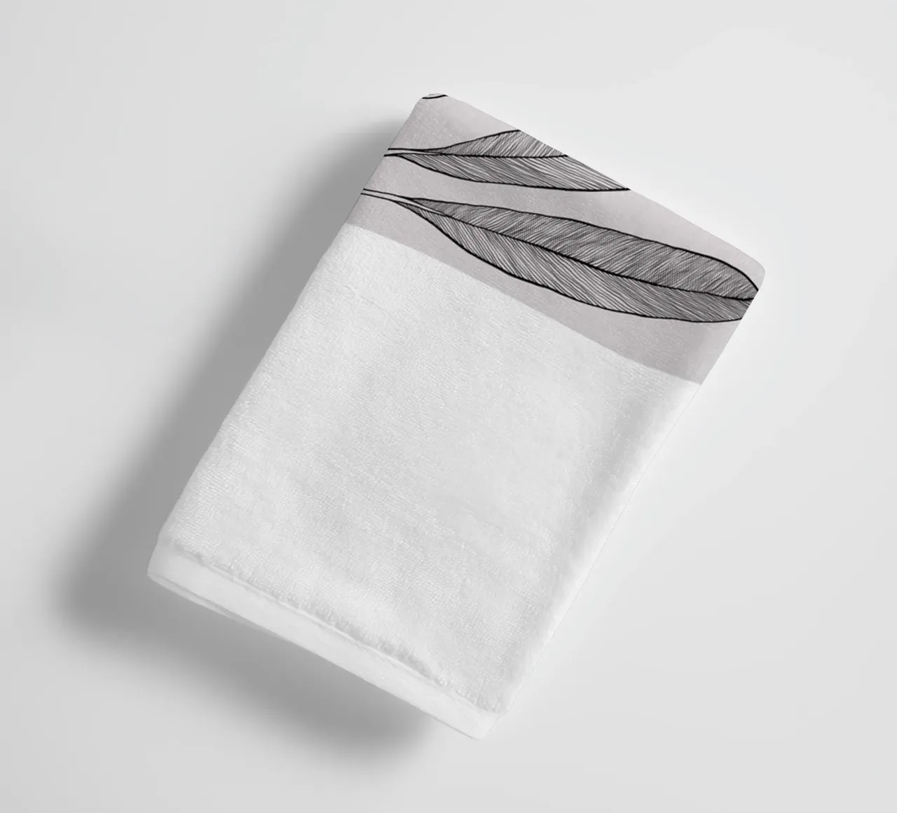 Desert Grey towel by Artascy Art