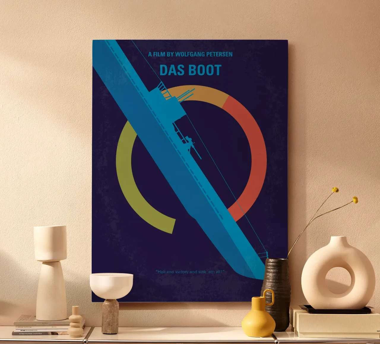 No553 My Das Boot minimal movie poster alluminio dibond da Chungkong