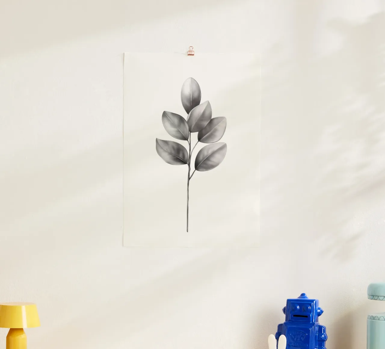 Nuova vita 01 poster con telaio in legno da Artascy Art