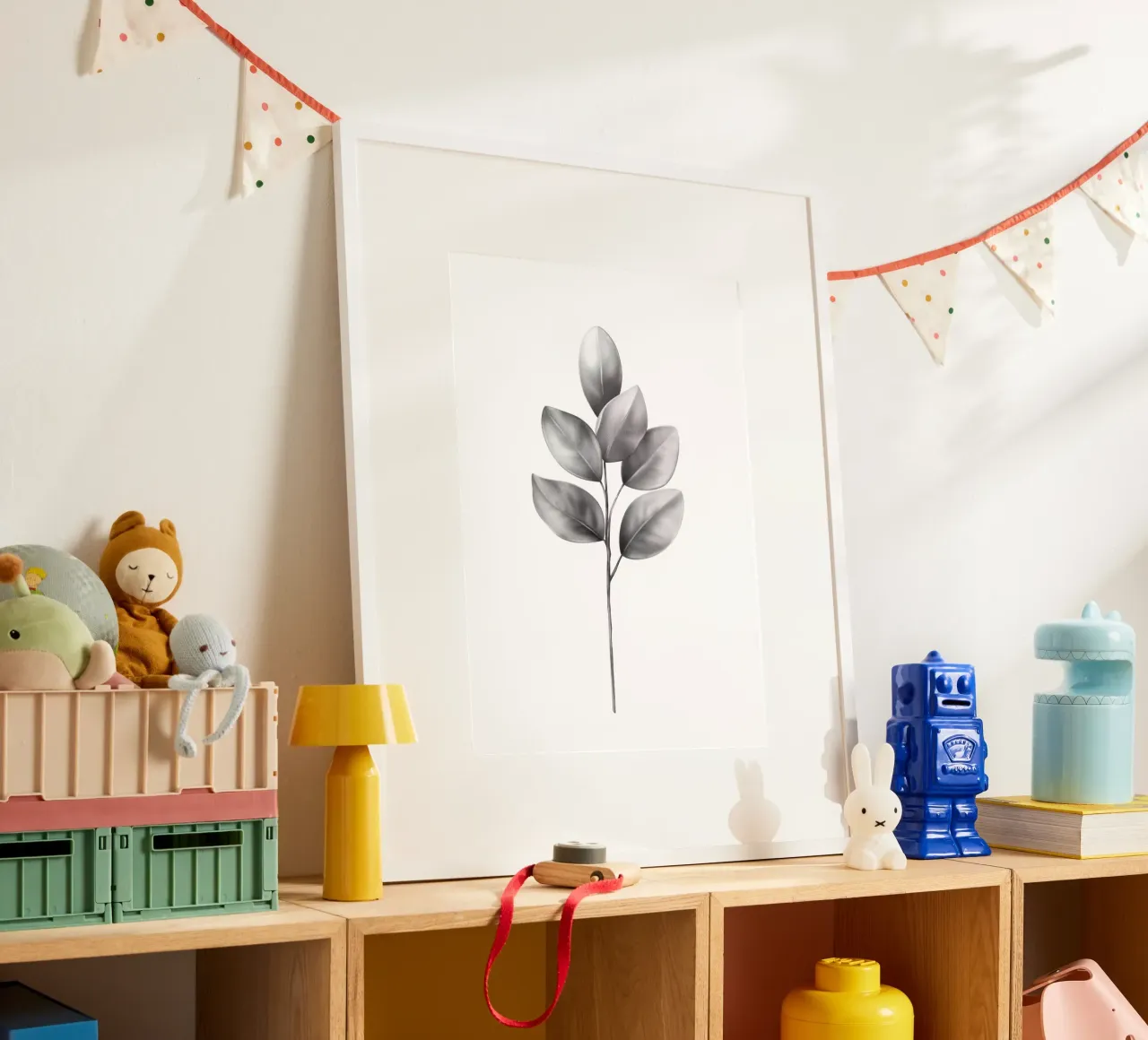 Nuova vita 01 poster con telaio in legno da Artascy Art