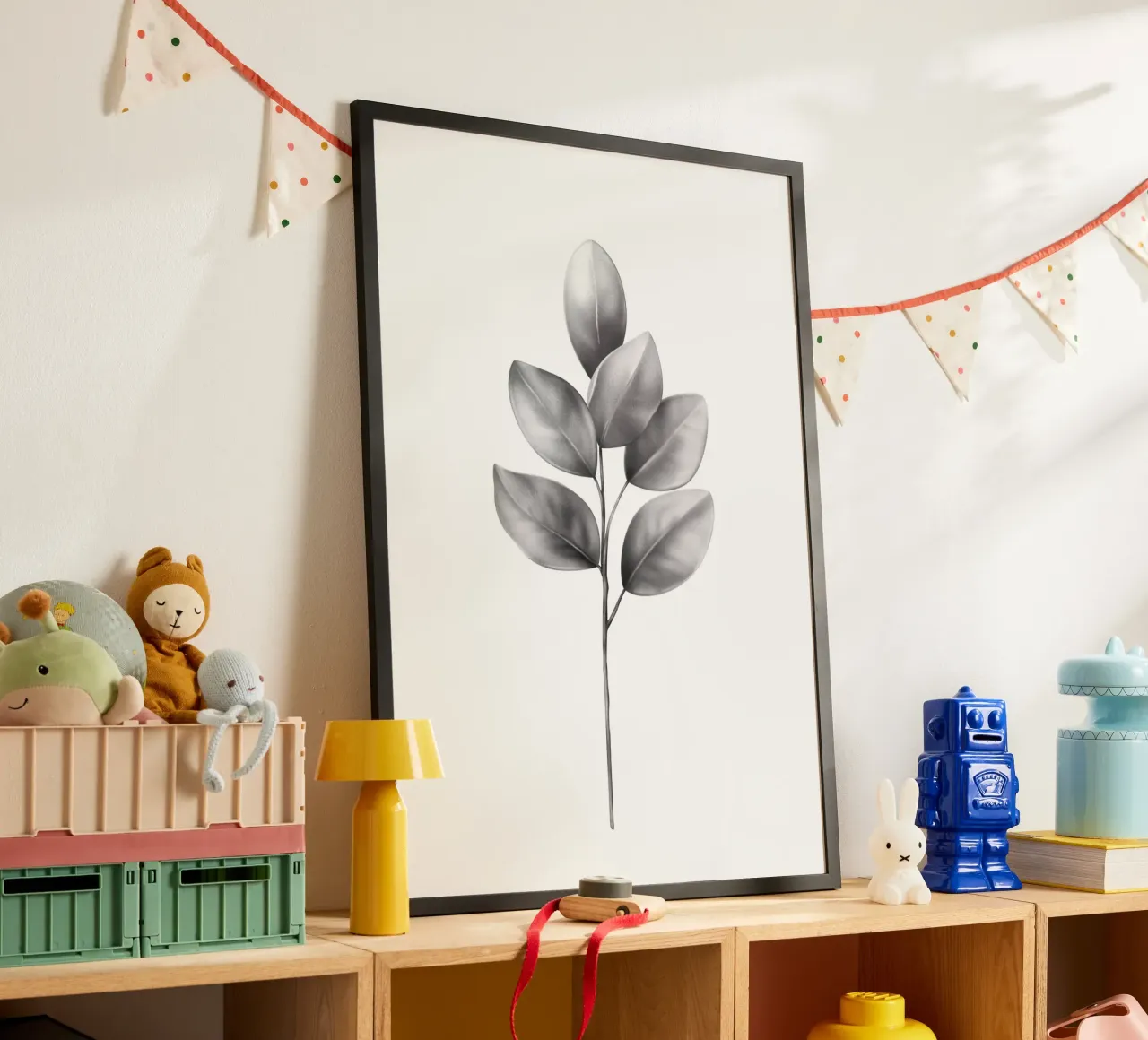 Nuova vita 01 poster con telaio in legno da Artascy Art