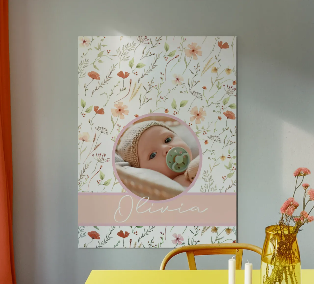 Sogni di fiori selvatici personalizzati - Stampa artistica floreale per bambini poster con telaio in plastica da Patruschka’s Patterns
