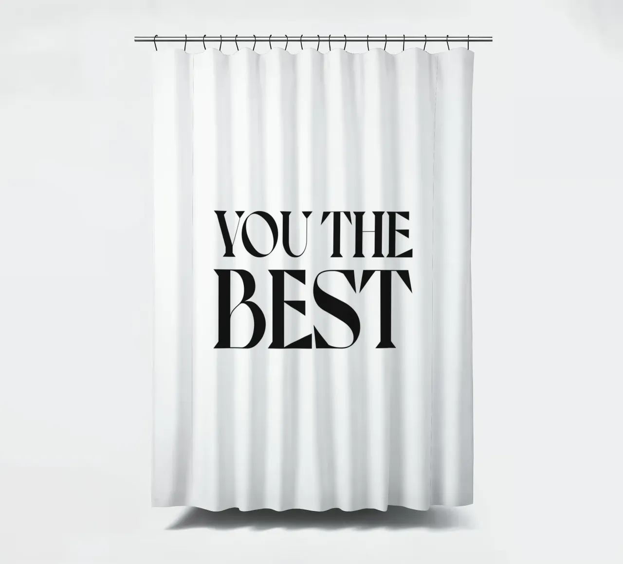 YOU THE BEST shower curtain by n.4