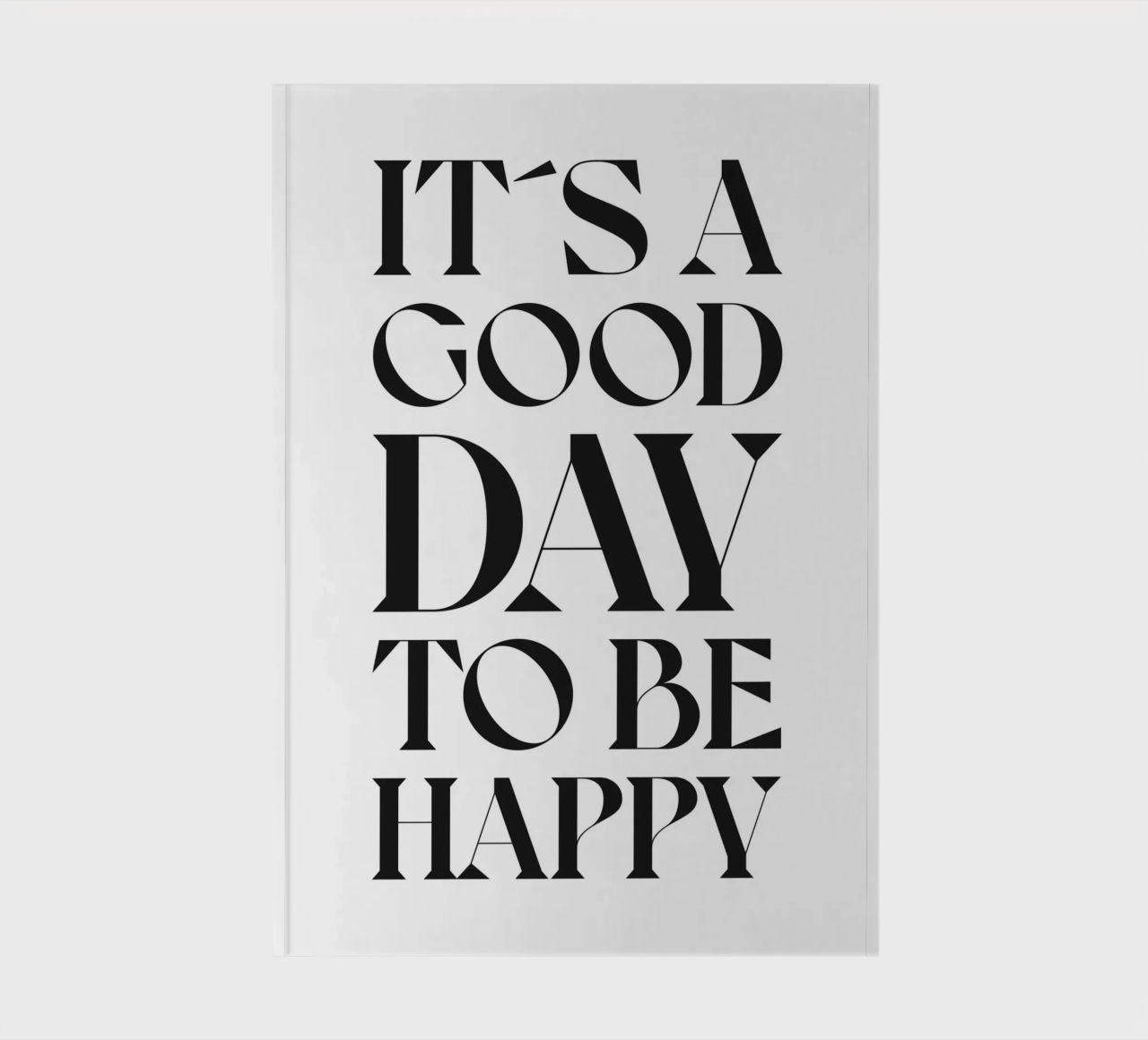 IT´S A GOOD DAY TO BE HAPPY notebook by n.4