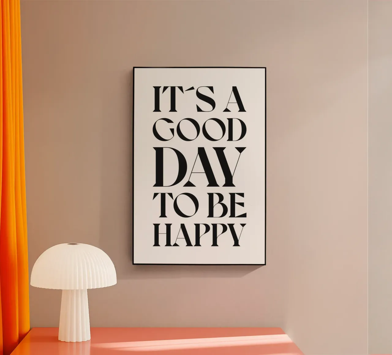 HET IS EEN GOEDE DAG OM GELUKKIG TE ZIJN acryl van n.4