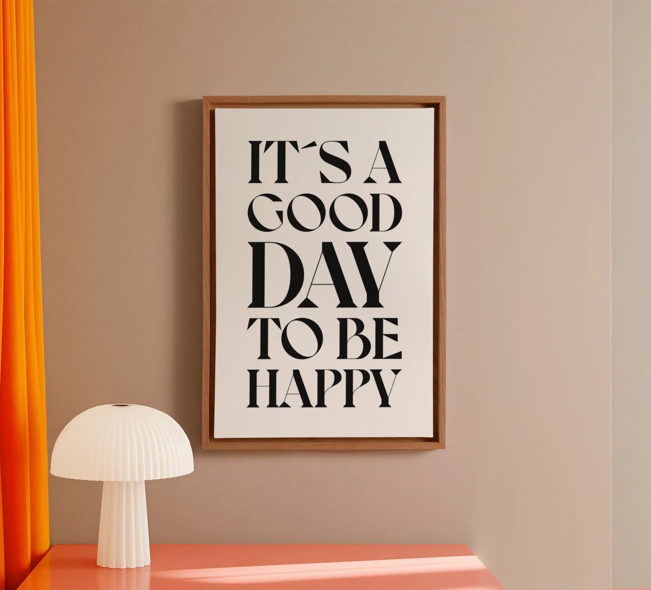 IT´S A GOOD DAY TO BE HAPPY canvas by n.4