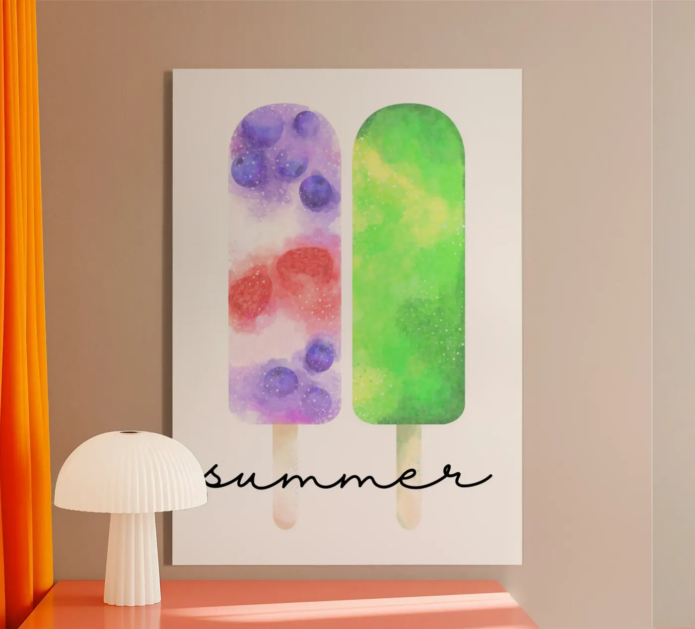 Summer popsicle Acryl-Glas von Funkydays