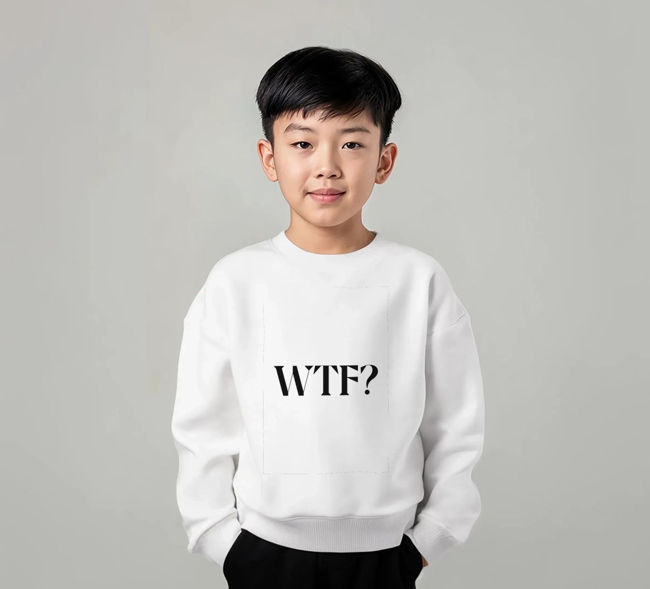WTF? felpa bambino da n.4