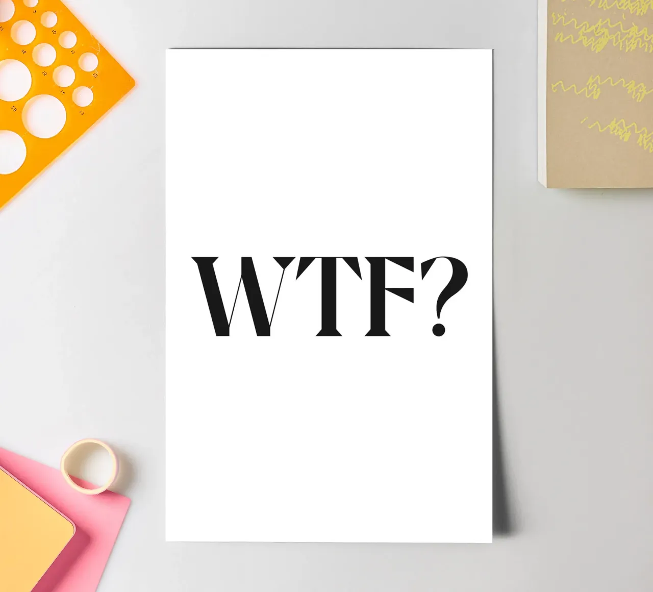 WTF? sticker sheet by n.4