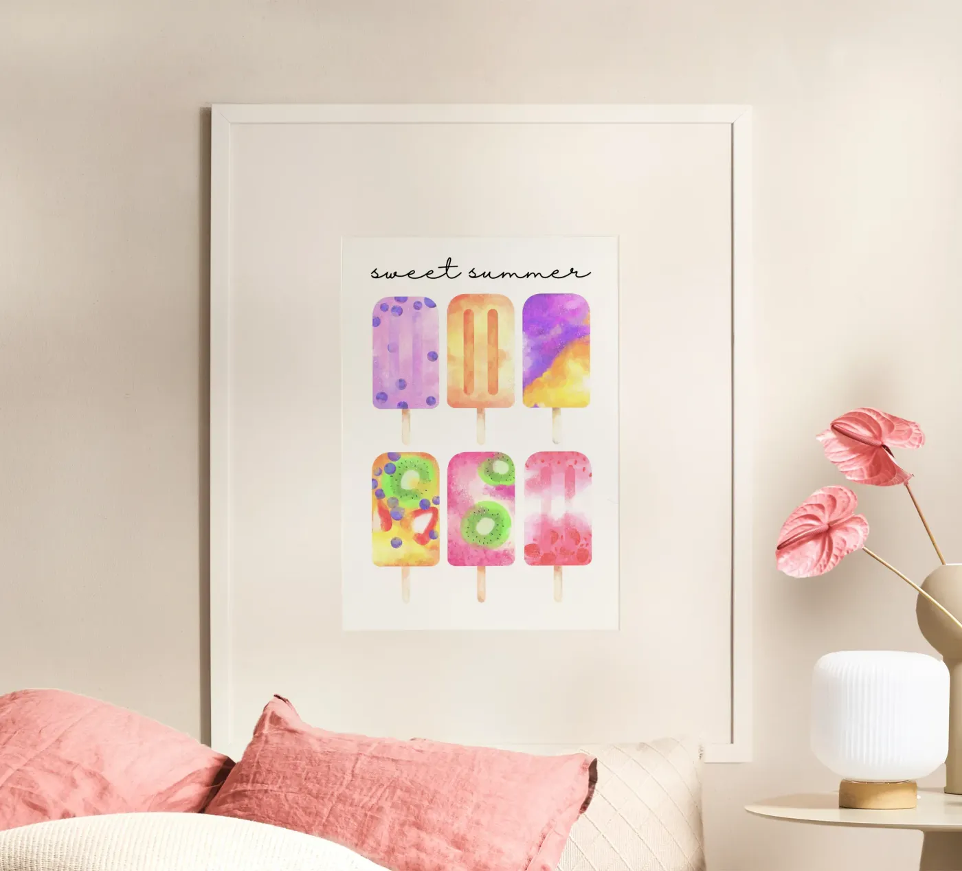 Sweet summer popsicles poster da Funkydays
