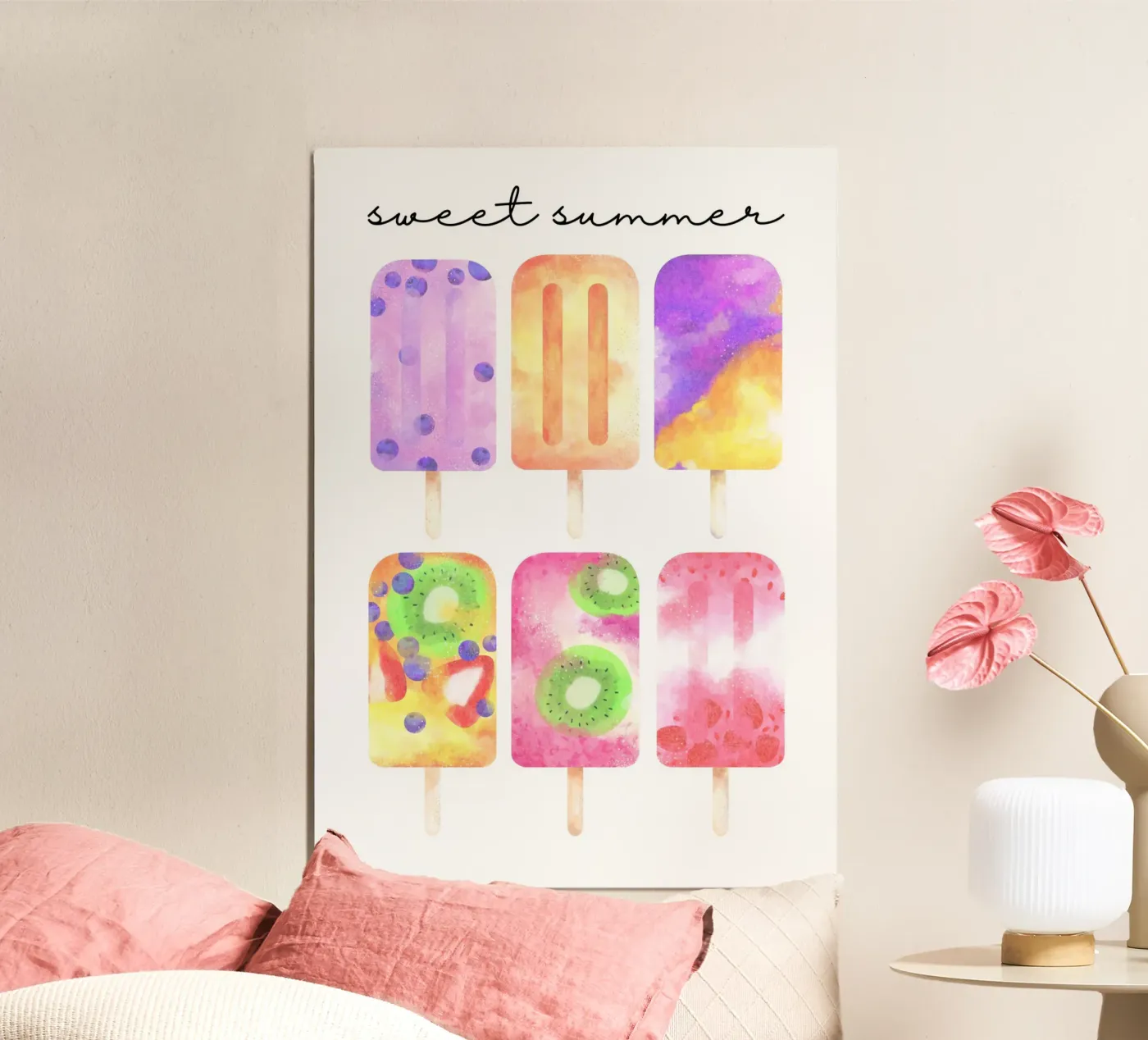 Sweet summer popsicles poster da Funkydays