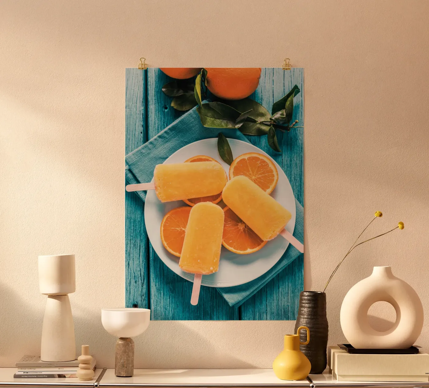 Summer popsicles poster by Funkydays
