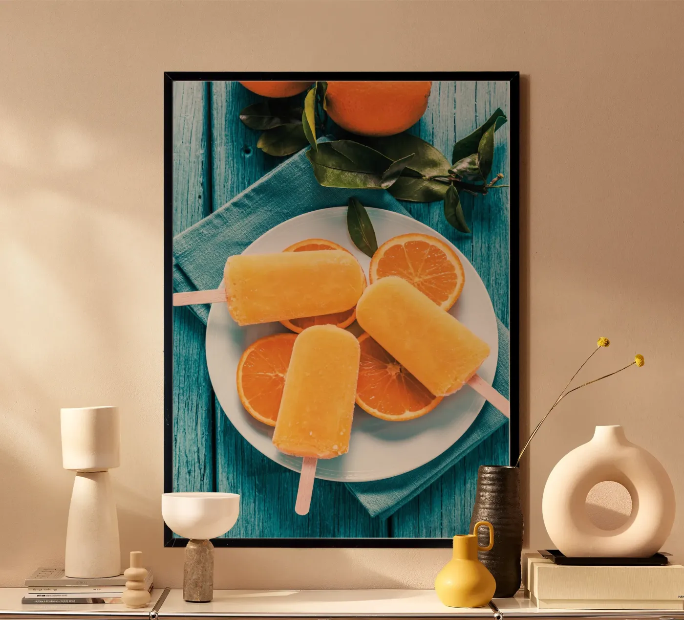 Summer popsicles poster by Funkydays