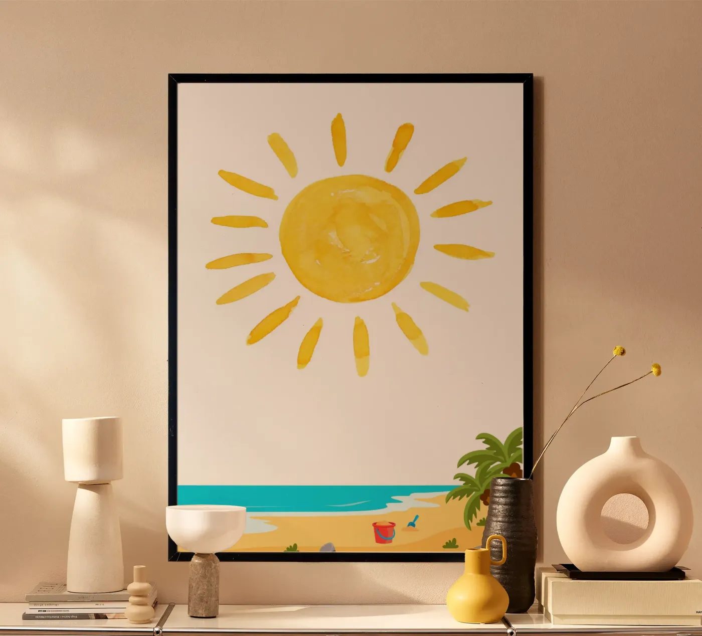 Summer beach poster by Funkydays
