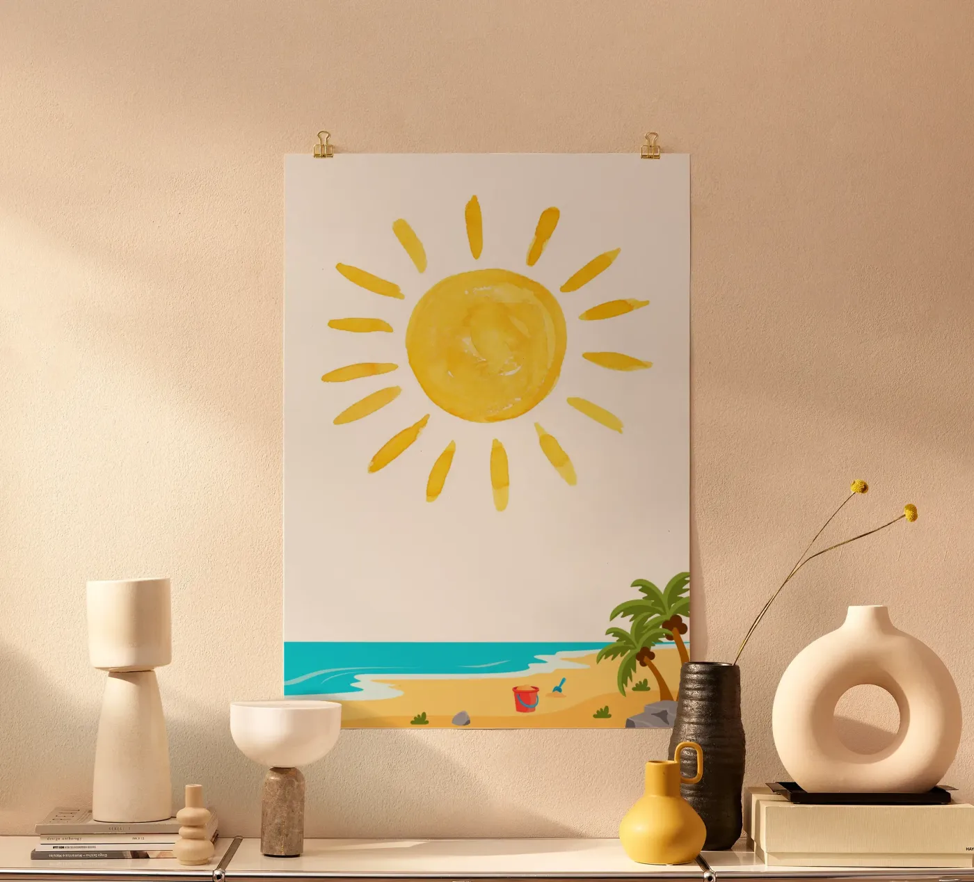 Summer beach poster by Funkydays