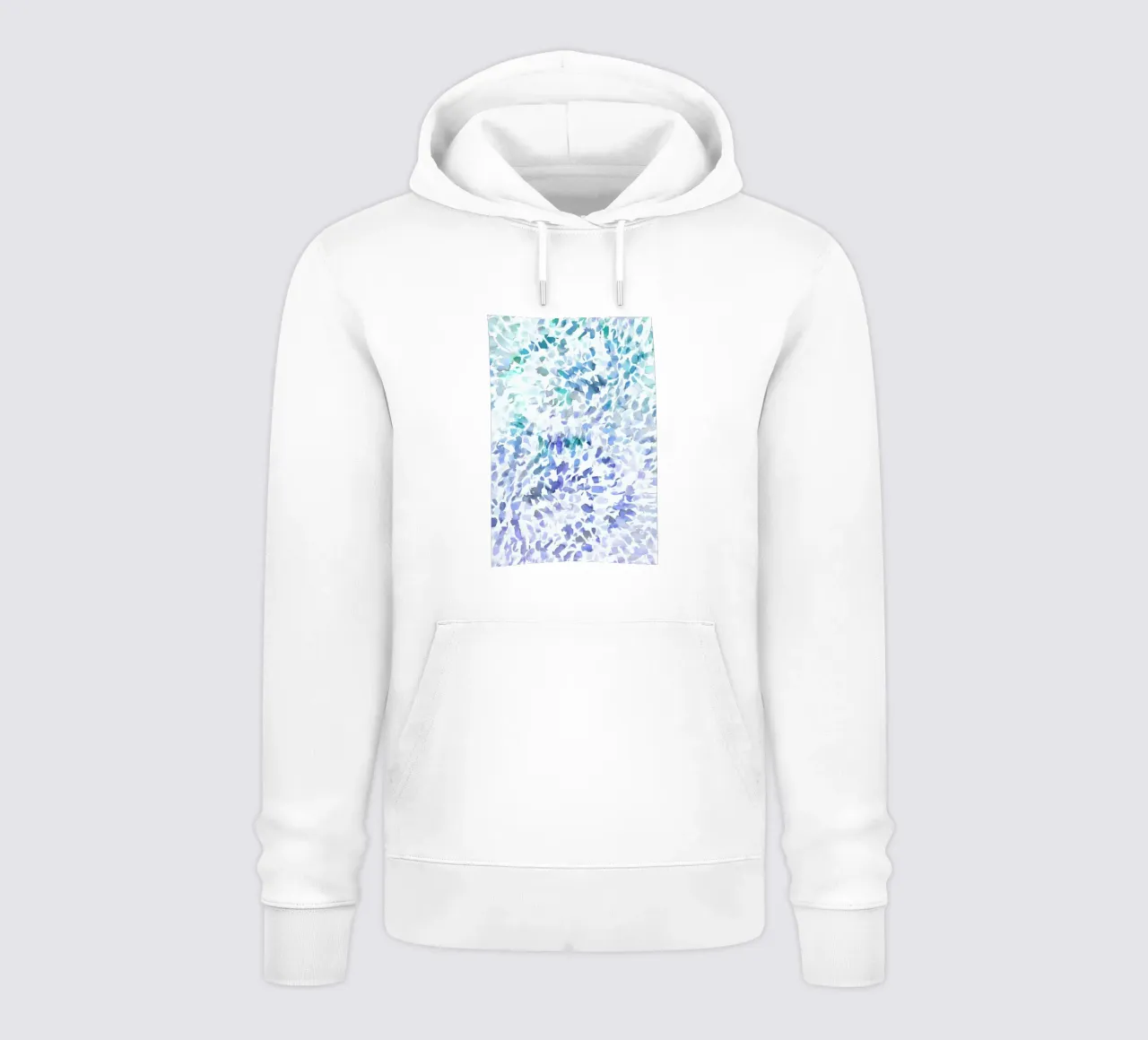 Petal Soft Blue felpa con cappuccio da Amy Sia