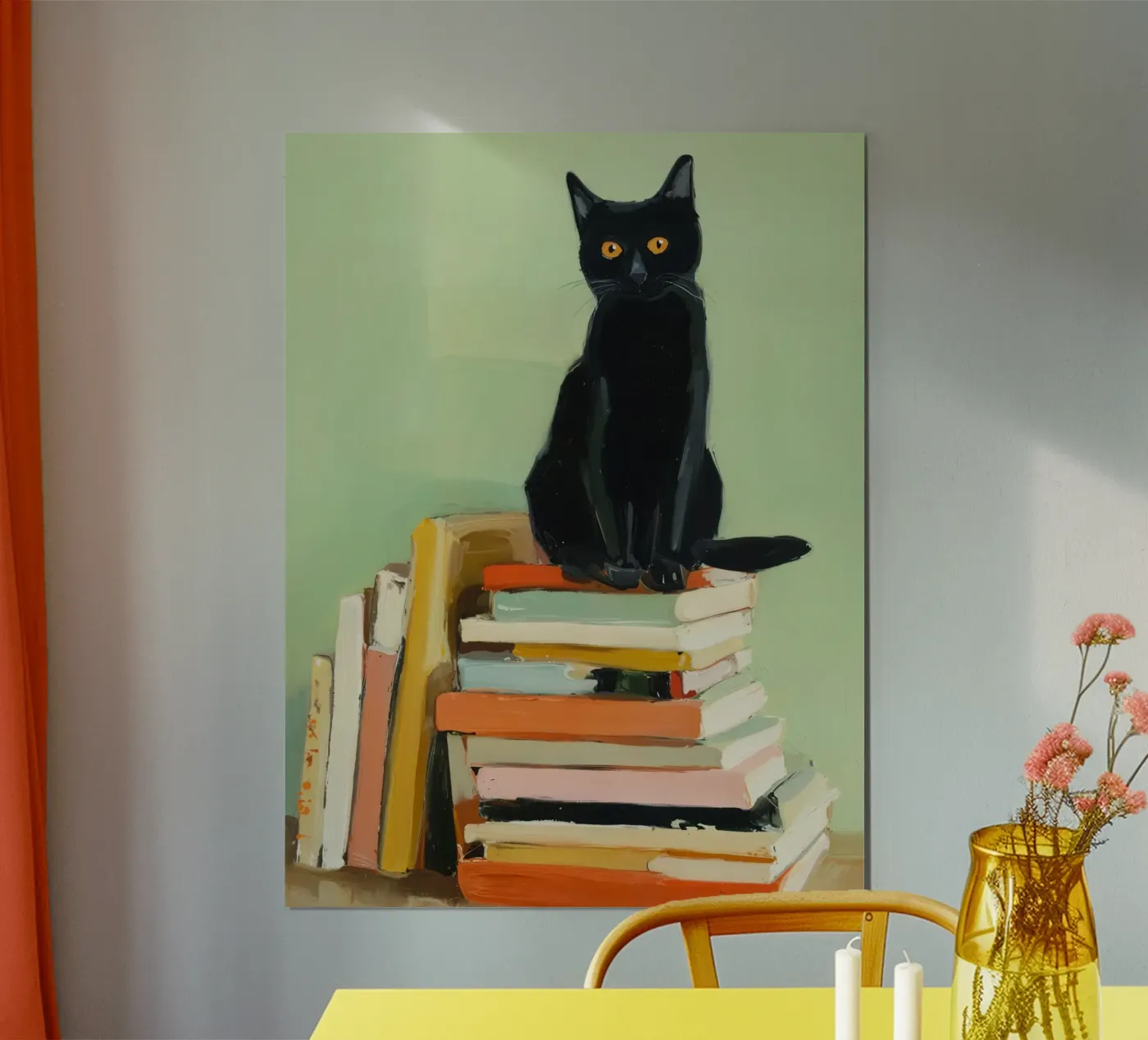 Gatto e libri poster da IamHomeDesigns