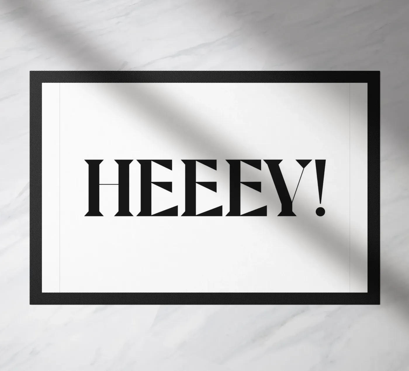 HEEEY! doormat by n.4