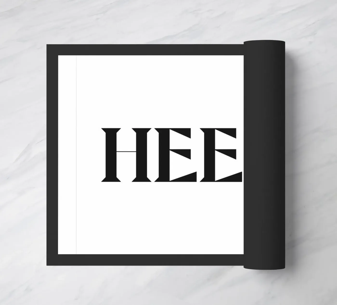 HEEEY! doormat by n.4