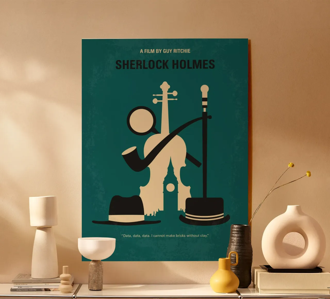 No555 My Sherlock Holmes minimal movie poster plexiglass da Chungkong