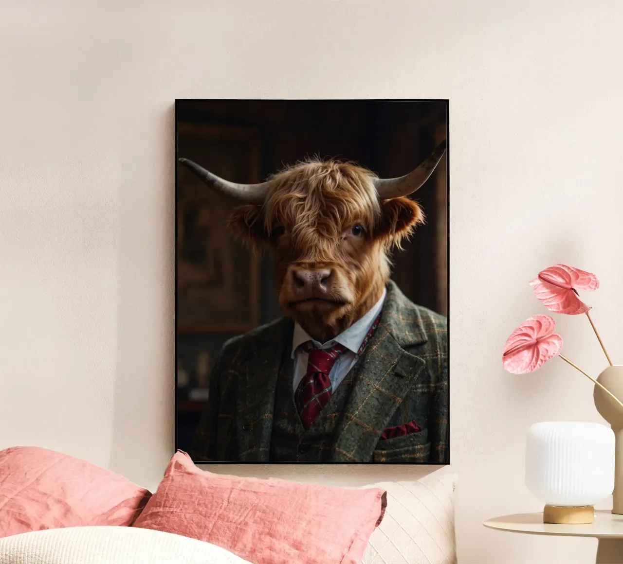 Lord Angus McMoo - La nobile mucca delle Highlands plexiglass da Beasts of Nobility