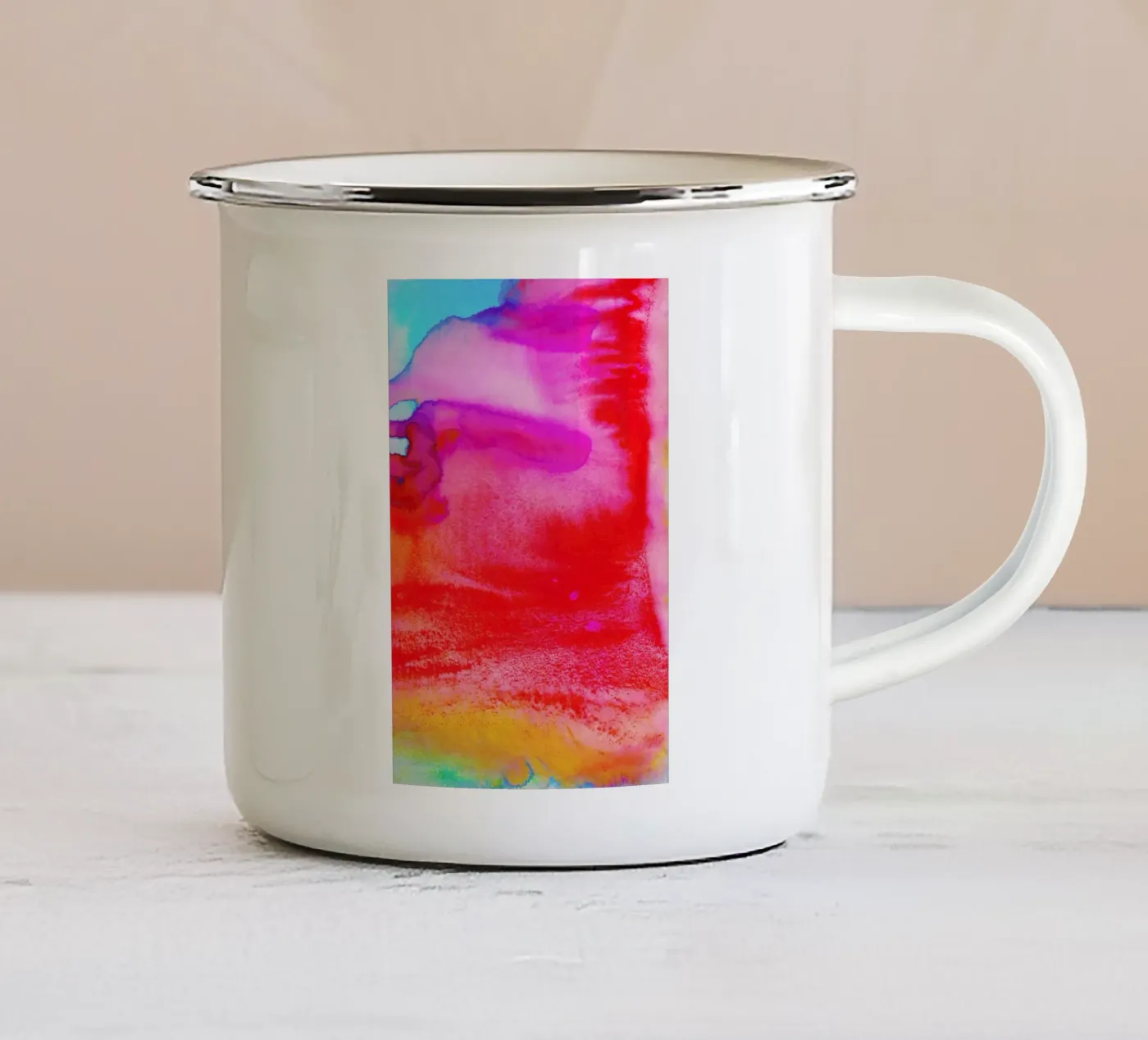 Rush enamel mug by Amy Sia