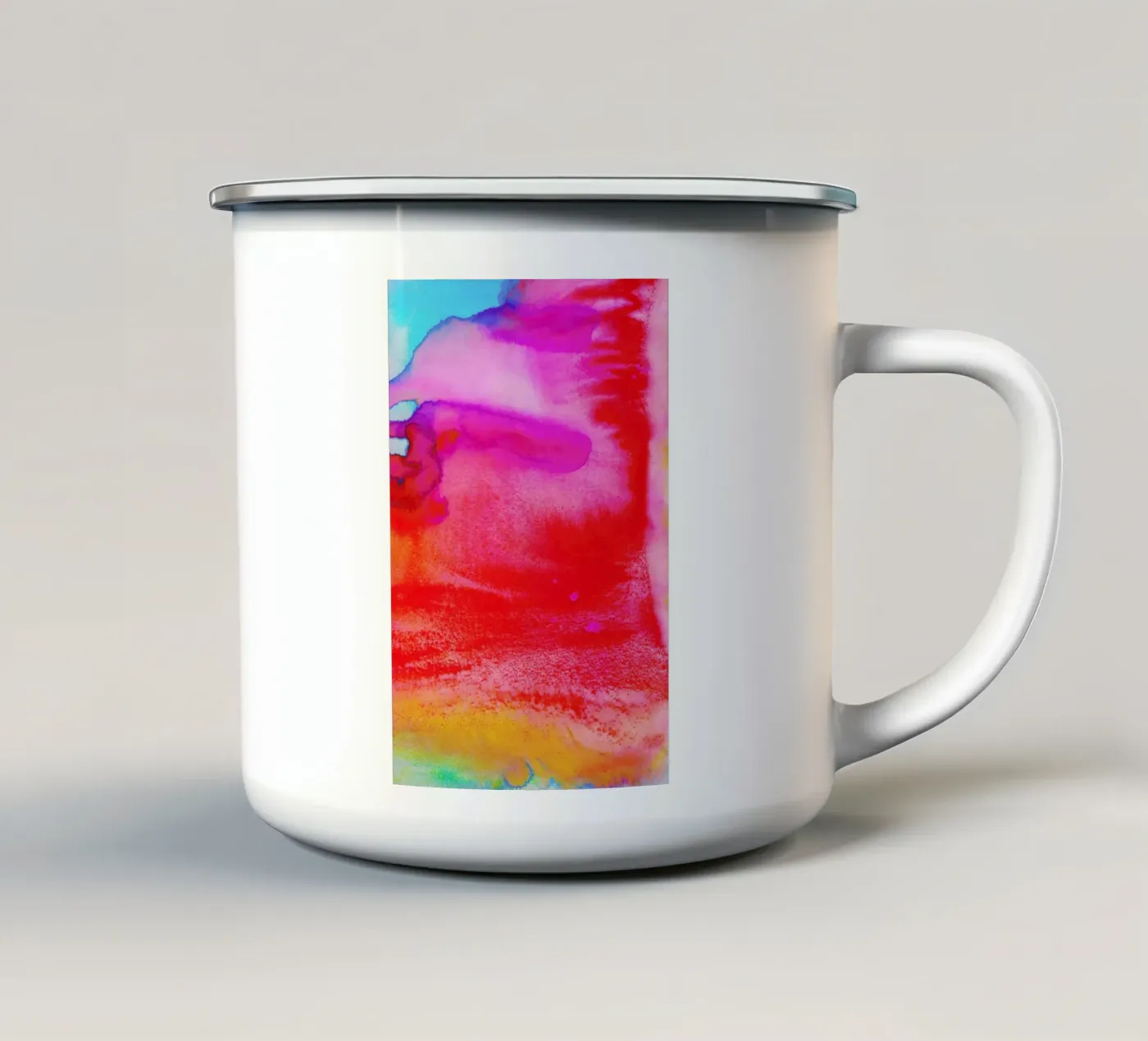 Rush enamel mug by Amy Sia