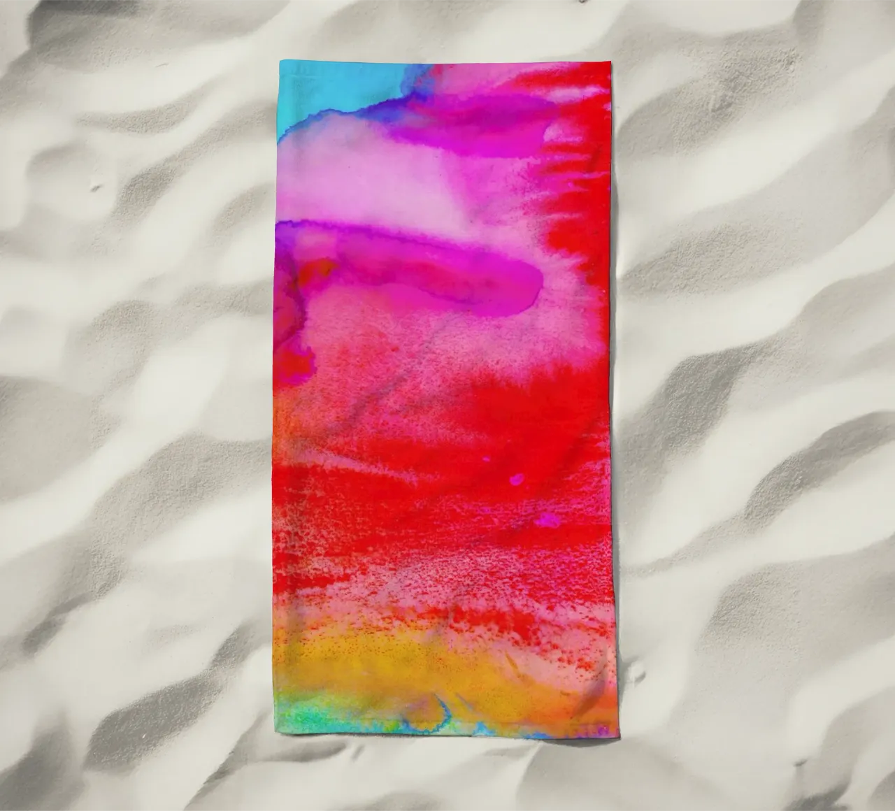 Rush beach towel by Amy Sia