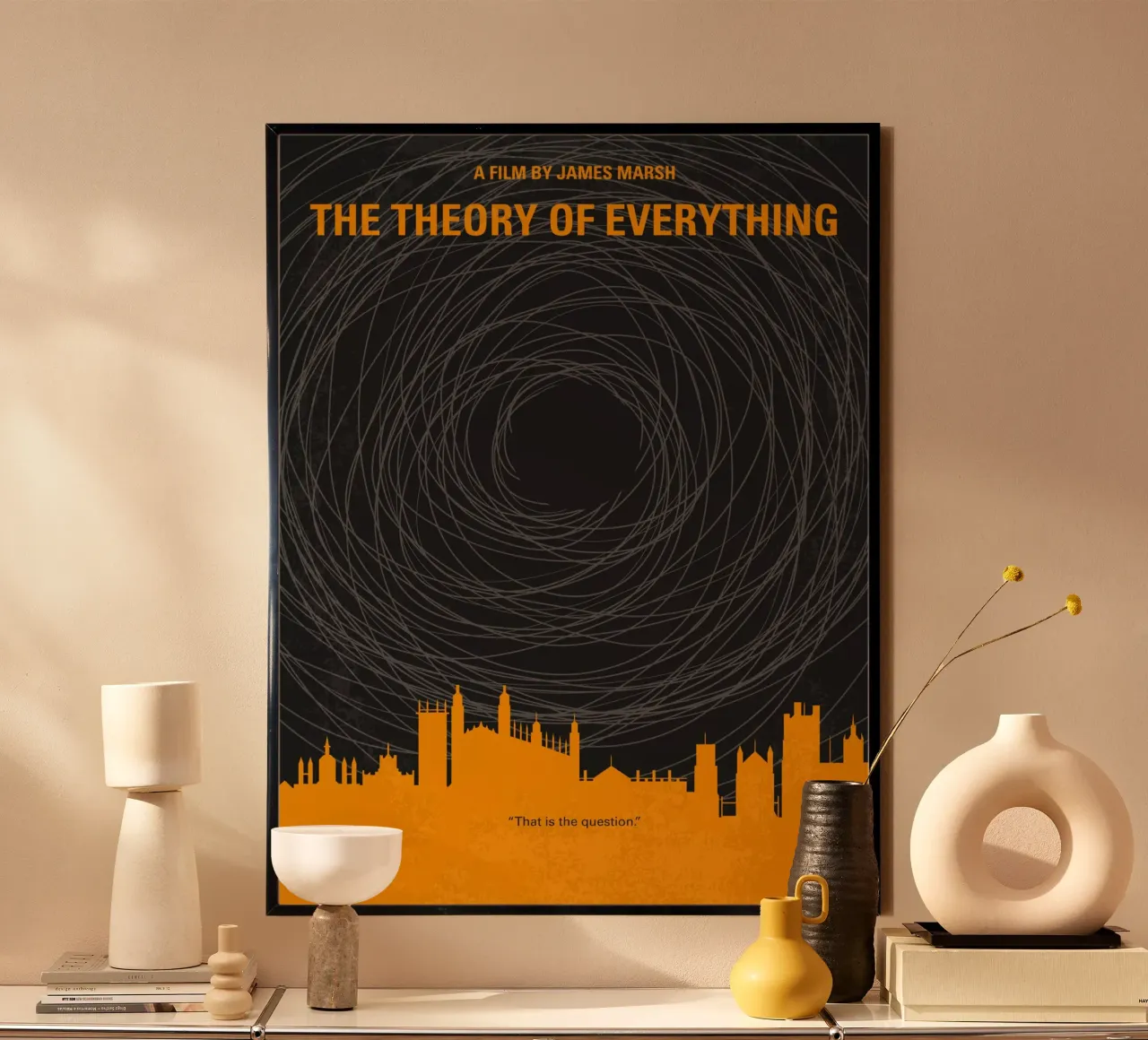 No568 My The theory of everything minimal movie poster poster con telaio in alluminio da Chungkong