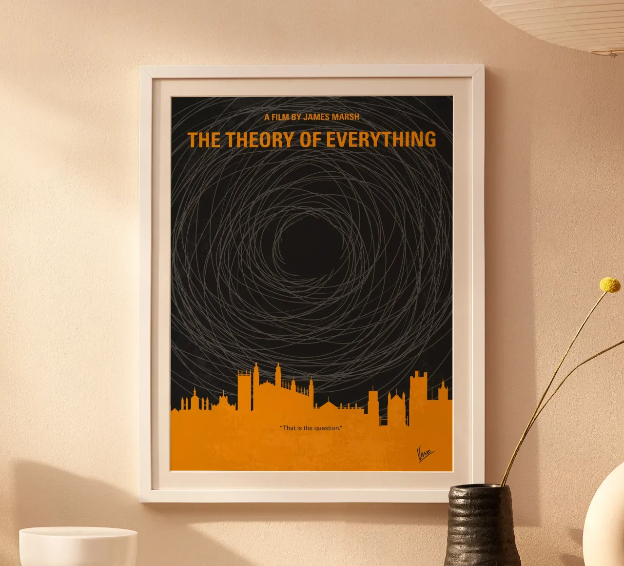 No568 My The theory of everything minimal movie poster poster con telaio in alluminio da Chungkong