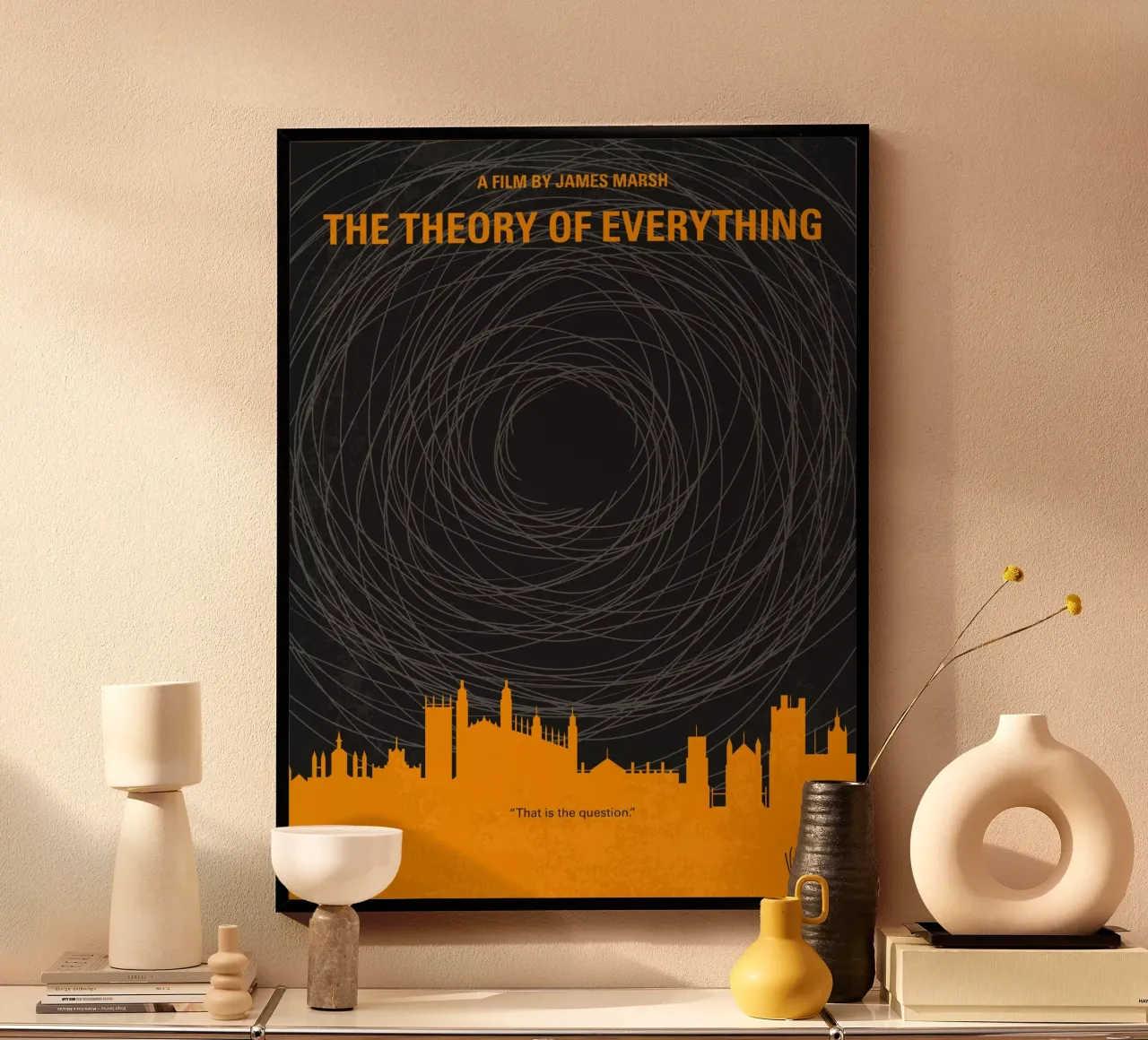 No568 My The theory of everything minimal movie poster poster con telaio in alluminio da Chungkong