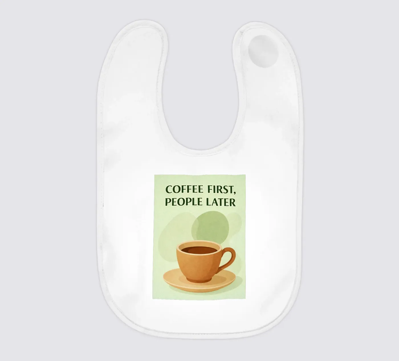 coffee first bavaglino da oneone