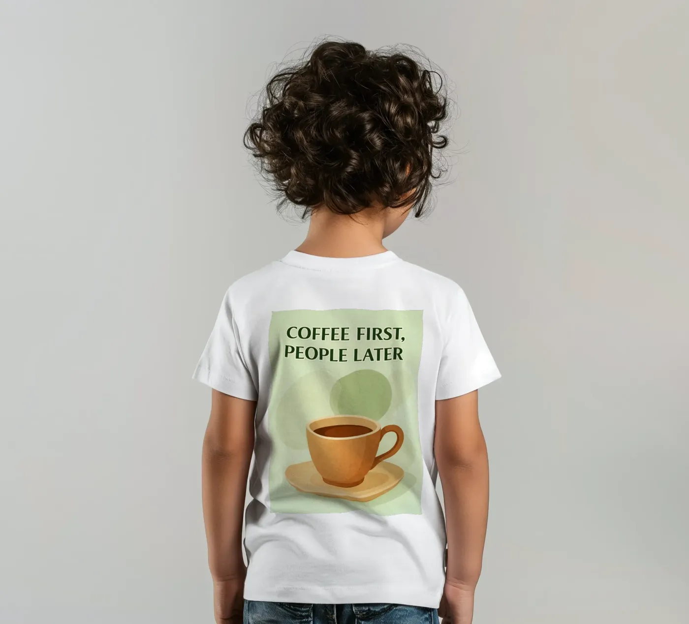 prima il caffè t-shirt bambini da oneone