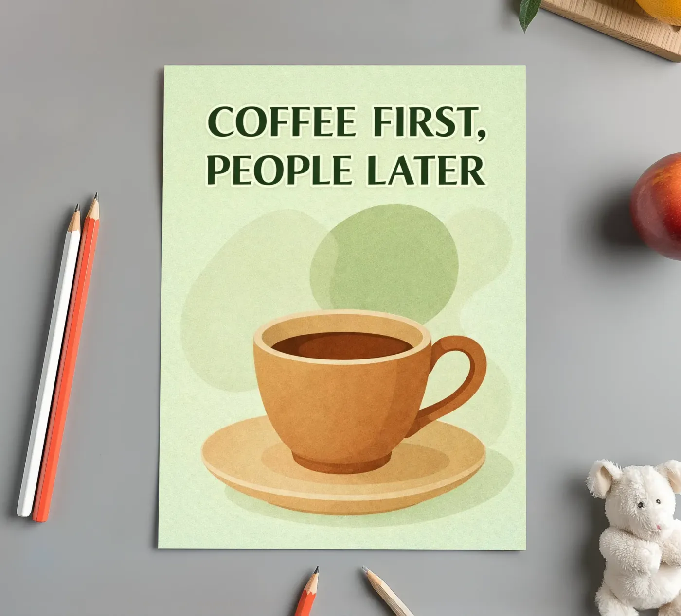 coffee first sticker sheet by oneone