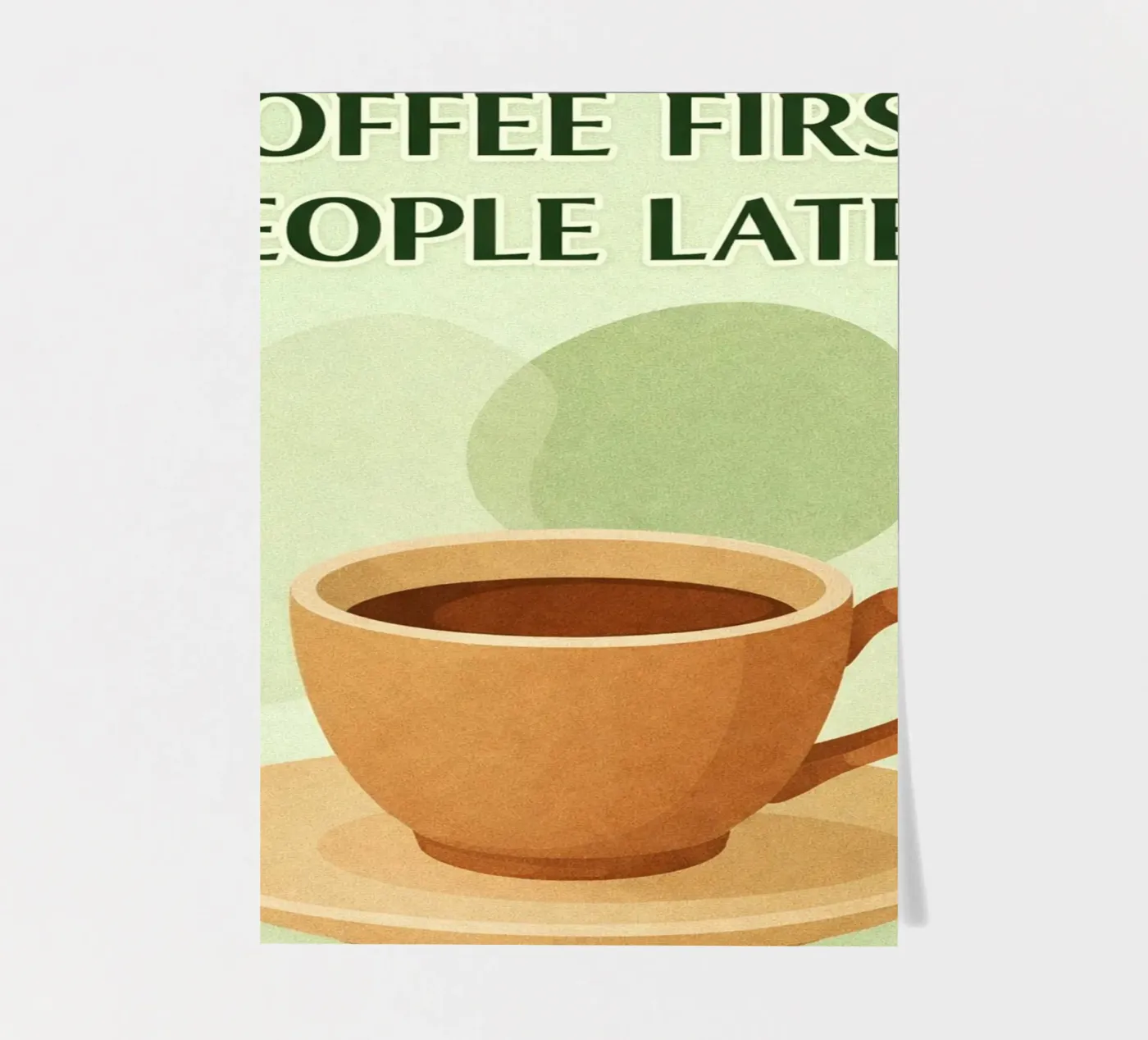 coffee first sticker sheet by oneone